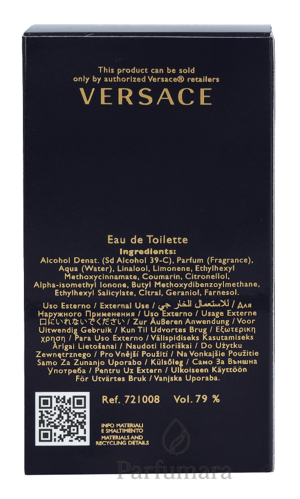 Versace Dylan Blue Pour Homme Eau de Toilette 30 ml