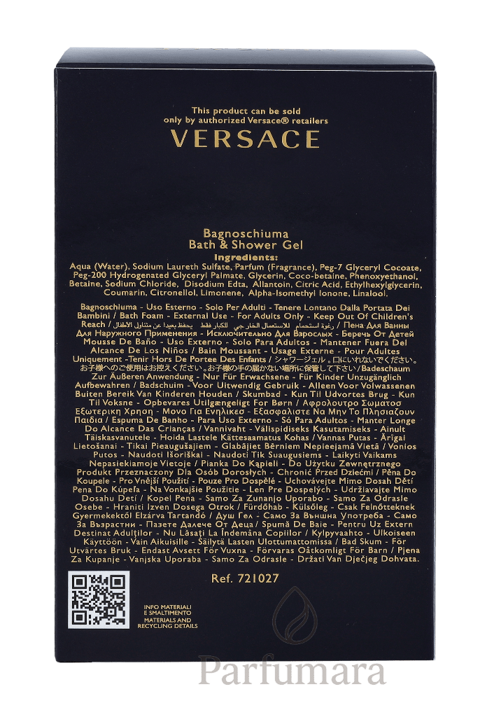 Versace Dylan Blue Pour Homme Bath & Shower Gel Perfumed 250 ml
