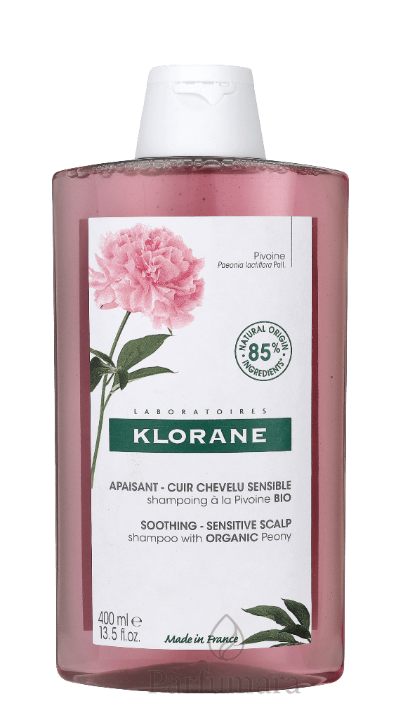 Klorane Shampoo With Organic Peony Soothing - Sensitive Scalp 400 ml