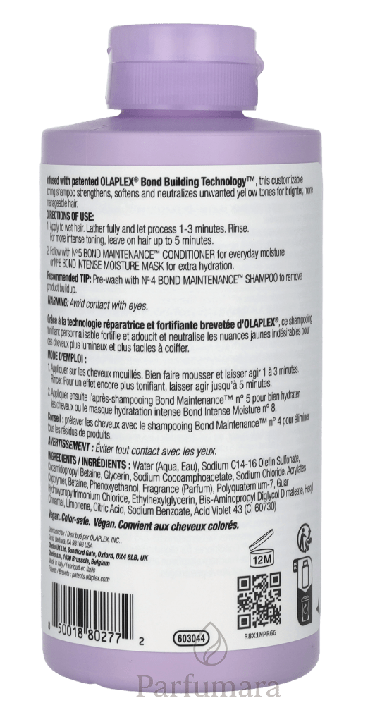 Olaplex Blonde Enhancer Toning Shampoo No. 4P All Blonde, Lichtened & Grey Hair 250 ml
