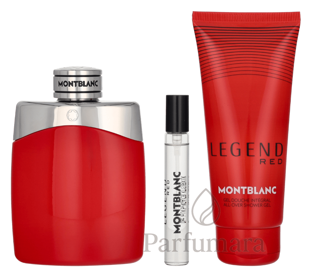 Montblanc Legend Red Giftset Edp Spray 100ml/Edp Spray 7,5ml/All - Over Shower Gel 100ml 207,5 ml