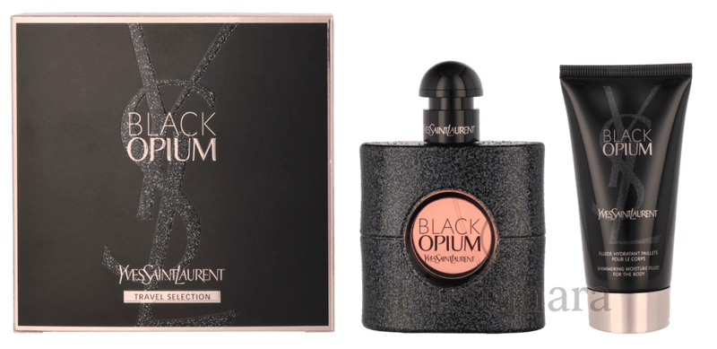 YSL Black Opium Giftset EDP 50 ml/Body Lotion 50 ml/Travel Selection