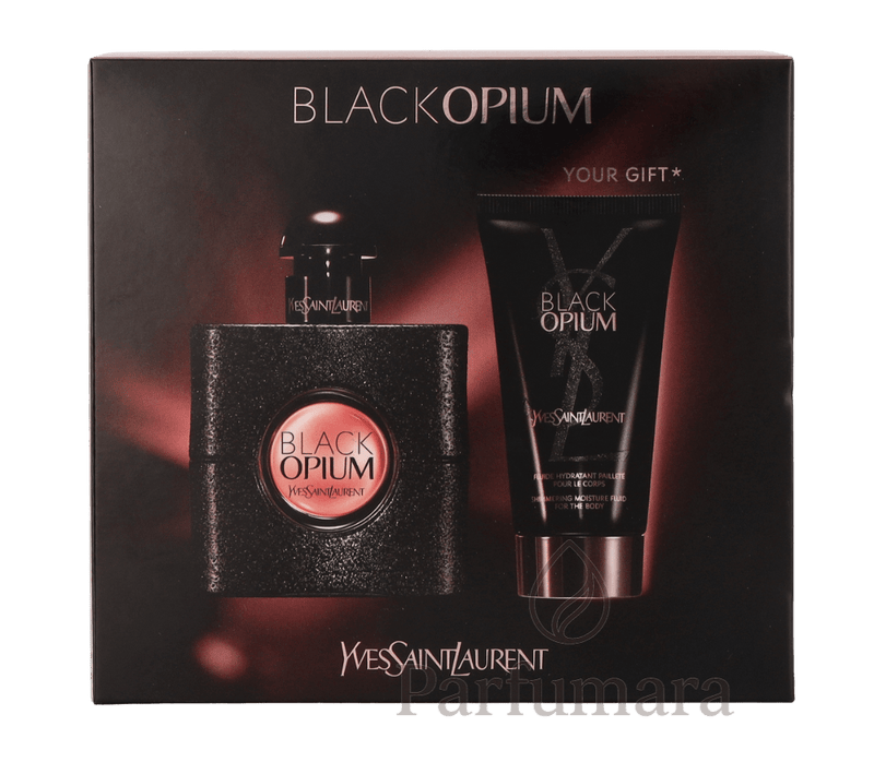 YSL Black Opium Giftset EDP 50 ml/Body Lotion 50 ml/Travel Selection